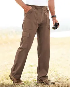 Cotton Traders Men's Action Trousers In Brown - Size 38