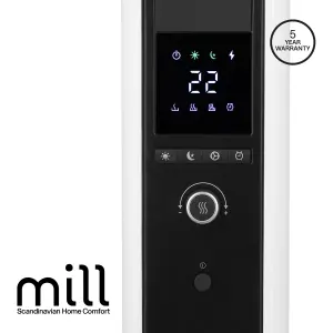 Mill Gentle Air Oil Filled Radiator 1000W White