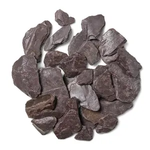 Plum Slate Natural Stone Chippings 15-35mm Garden Gravel Patio Rock Toppings