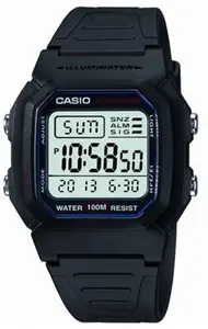 Casio W-800H-1AVES Men's Black Resin Strap Digital Watch