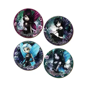 Hexxie Fairies Coaster Set (Pack of 4) Multicoloured (One Size)