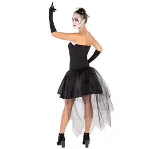 Women's skeleton costume - black XL