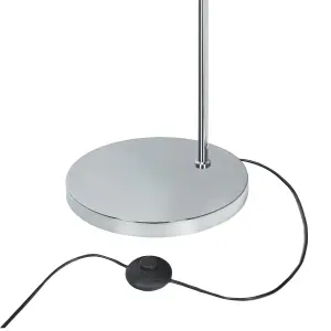 GoodHome Kotenay Chrome effect LED Floor lamp