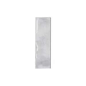 Johnson Tiles Maya White Gloss Structured Plain Textured Ceramic Indoor Wall Tile, Pack of 54, (L)245mm (W)75mm