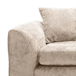 Harriet Crushed Chenille 2 Seater Sofa in Cream