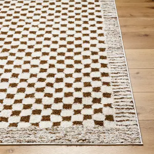 EKTA Skandi Checkered Runner Rug  80 x 220 cm