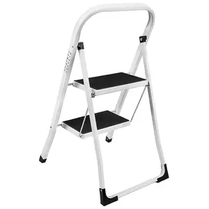 Home Vida 2 Step Ladder With Anti-Slip Mat Foldable Stool