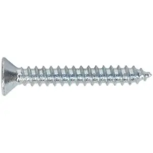 100 Pack of 3.5 x 25mm Pozi Head Self Tapping Countersunk Screws for All Your Fixing Needs