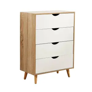 Home Source Boden 4 Drawer Chest Natural