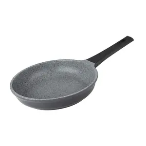 Royalford Frying Pan with Durable Marble Coating, 28CM Die-Cast Aluminium Skillet