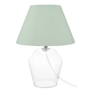 Green & Clear Glass LED Table lamp