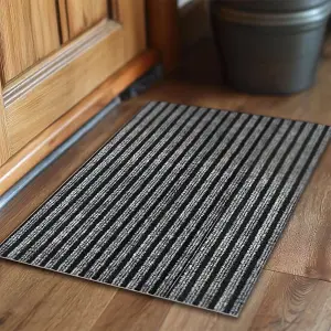 Nicoman Grey Stripe Doormat 90cm x 60cm