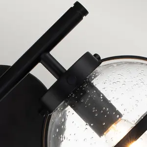 Luminosa Hinkley Hollis Bathroom Wall Lamp Black, IP44