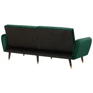 Sofa Bed VIMMERBY Emerald Green Velvet