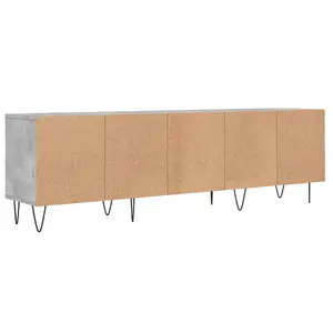 Berkfield TV Cabinet Concrete Grey 150x30x44.5 cm Engineered Wood