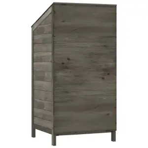 Berkfield Garden Shed Anthracite 55x52x112 cm Solid Wood Fir