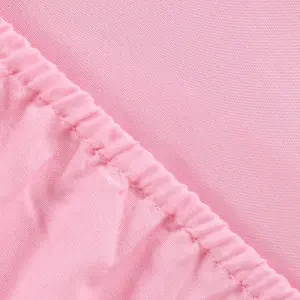 Brentfords Plain Dyed Fitted Bed Sheets Non-Iron, Pink - King