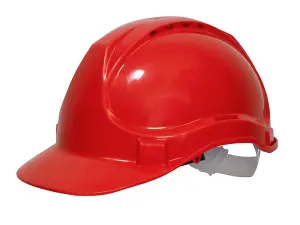 Scan YS-4 Safety Helmet - Red SCAPPESHR