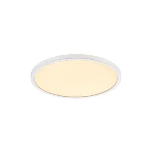 Nordlux Oja 29 2700K 3-Step Indoor Living Dining Bedroom Ceiling Light In White (Height) 2.3cm