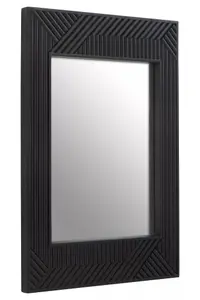 Interiors by Premier Jakara Black Finish Wall Mirror