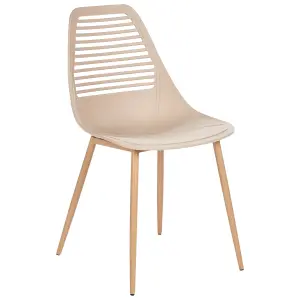 Set of 4 Chairs MONTELLO Beige