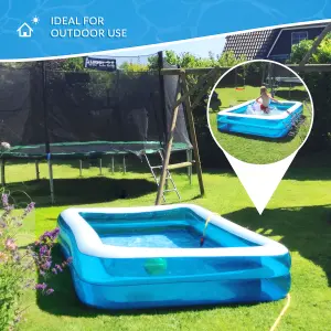 Benross Inflatable Rectangular Family Pool - 440L Capacity