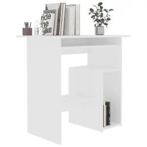 Berkfield Desk White 80x45x74 cm Engineered Wood