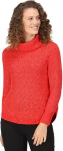 Regatta Women's Kensley Knitted Jumper Code Red Marl, Size: 18