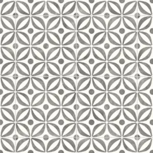 White Grey Designer Effect Vinyl Flooring For LivingRoom,Kitchen,2.6mm Thick Cushion Backed Vinyl Sheet-8m(26'3") X 4m(13'1")-32m²