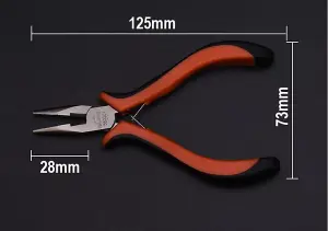 HARDEN mini pliers set 3 pcs 125 mm long for electronics and craft (HAR 560309)