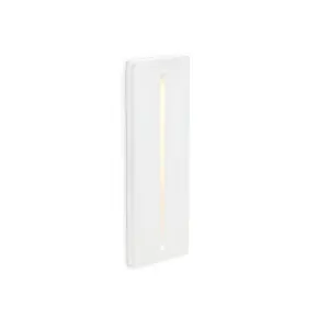 Luminosa Plas LED 1 Light Indoor Recessed Wall Light White Plaster