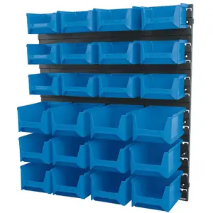 Draper 24 Bin Wall Storage Unit Small/Medium Bins 6798