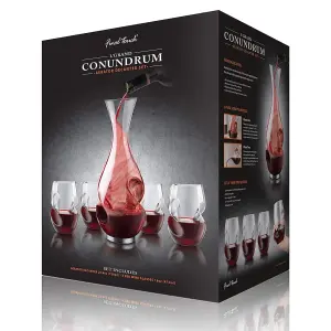 Original Products Final Touch Conundrum Red Wine Decanter Set