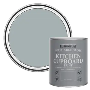 Rust-Oleum Mineral Grey Gloss Kitchen Cupboard Paint 750ml