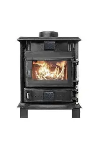 Cast Iron Log Wood Burner Stove 5 KW Multifuel Fire Place