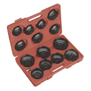 Sealey Oil Filter Cap Wrench Set 15pc VS7003