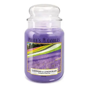 Prices Fragrance Collection Lavender & Lemongrass Large Jar Candle