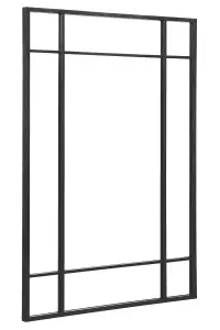 The Fenestra - Black Modern Contemporary Wall Mirror 39" X 27" (100CM X 70CM)