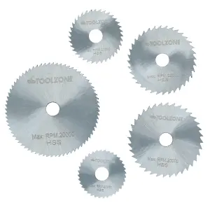 HSS Mini Circular Saw Discs Cutters Cutting Tools Rotary Blades 6pc 22 - 44mm