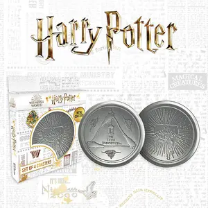 Harry Potter Set of 4 Embossed Metal Coasters