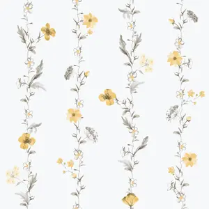 Galerie Spring Blossom Yellow Wallpaper