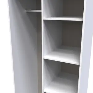 Toledo Open Wardrobe in White Matt (Ready Assembled)