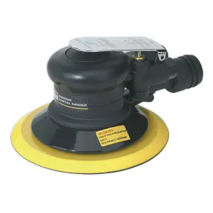 Sealey Air Palm Orbital Sander With Soft Rubber Handgrip 150mm Dust-Free SA801