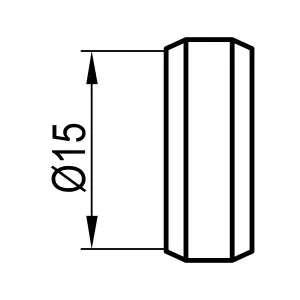 Plumbsure Brass Compression Olive (Dia)15mm, Pack of 100