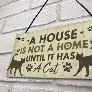 Red Ocean Novelty Cat Gifts For Home Cat Signs And Plaques Gift For Cat Lovers Funny Animal Pet Sign Home Decor