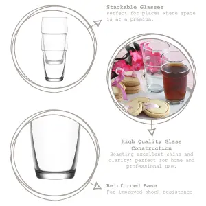 Galata Stacking Highball Glasses - 340ml - Pack of 6