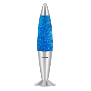 Innoteck 16" Soothing Motion Glitter Lamp - Blue Glitter, Blue Liquid