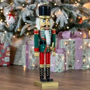 The Christmas Workshop 81560 50cm Tall Wooden Nutcracker Soldier