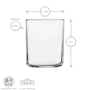 Bormioli Rocco - Aere Water Glasses - 280ml - Pack of 6