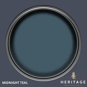 Dulux Trade Heritage Midnight Teal Eggshell Wall paint, 750ml